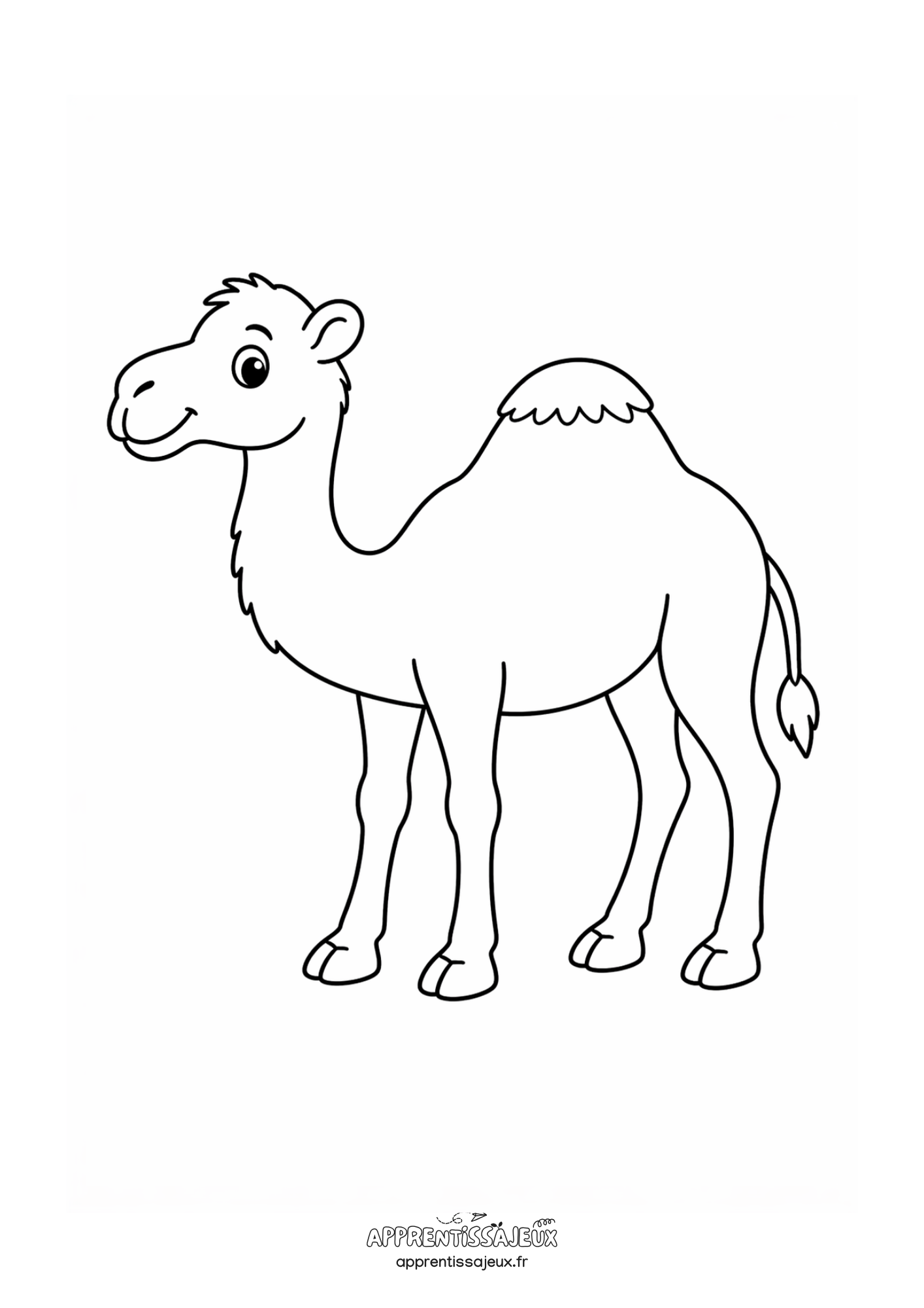Coloriage à imprimer : Coloriage chameau
