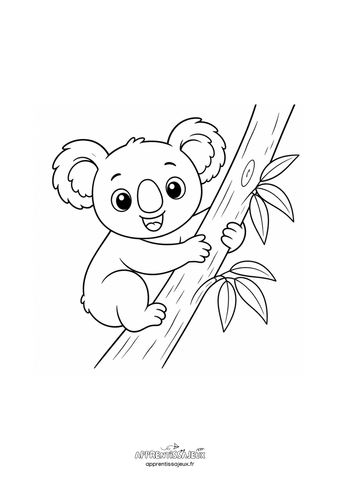 Coloriage à imprimer : Coloriage koala