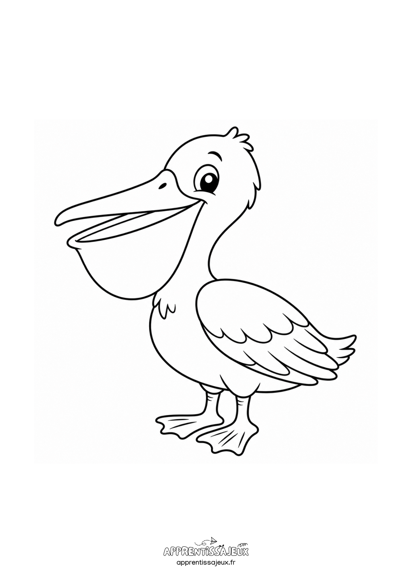 Coloriage à imprimer : Coloriage pélican