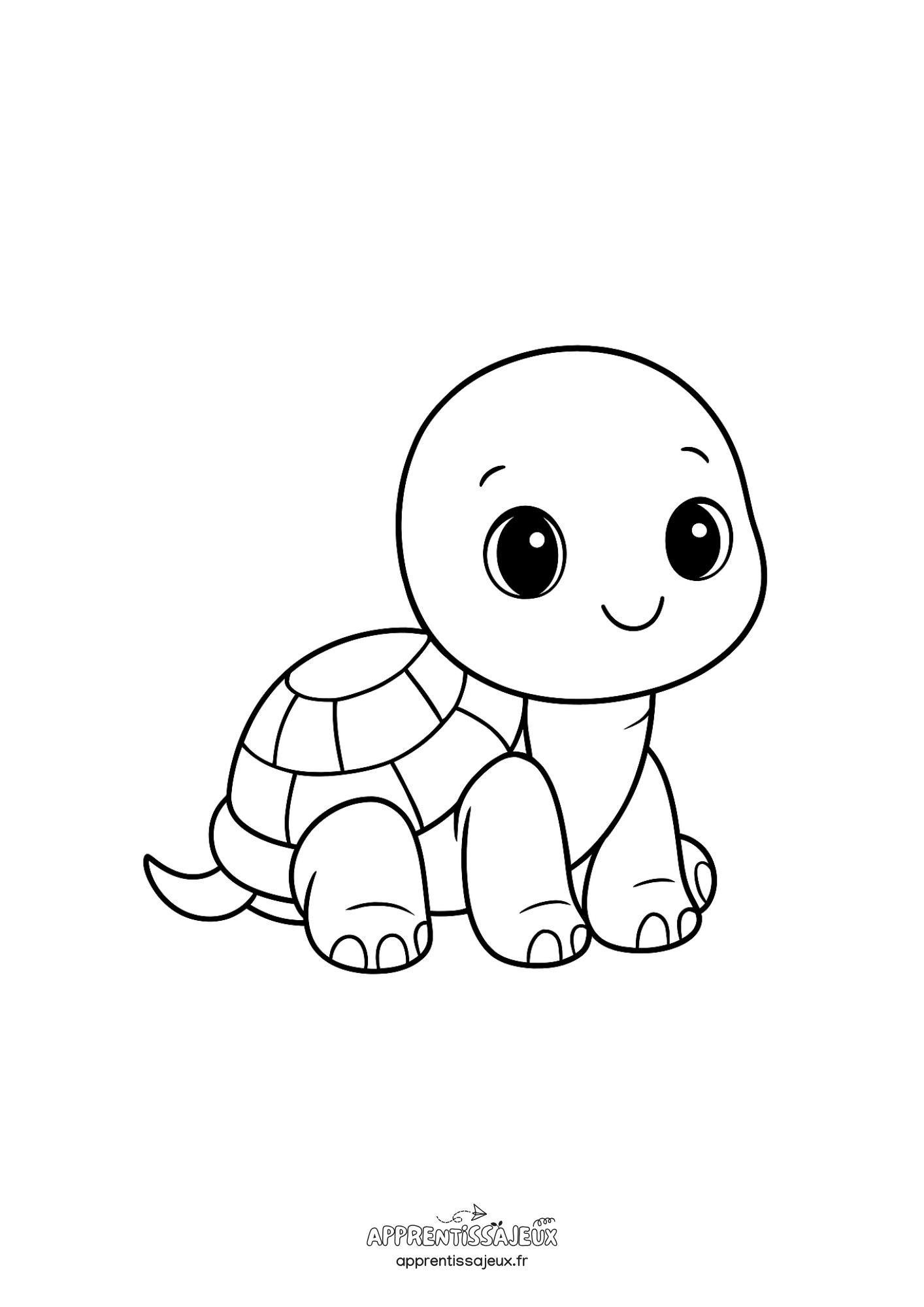 Coloriage à imprimer : Coloriage tortue