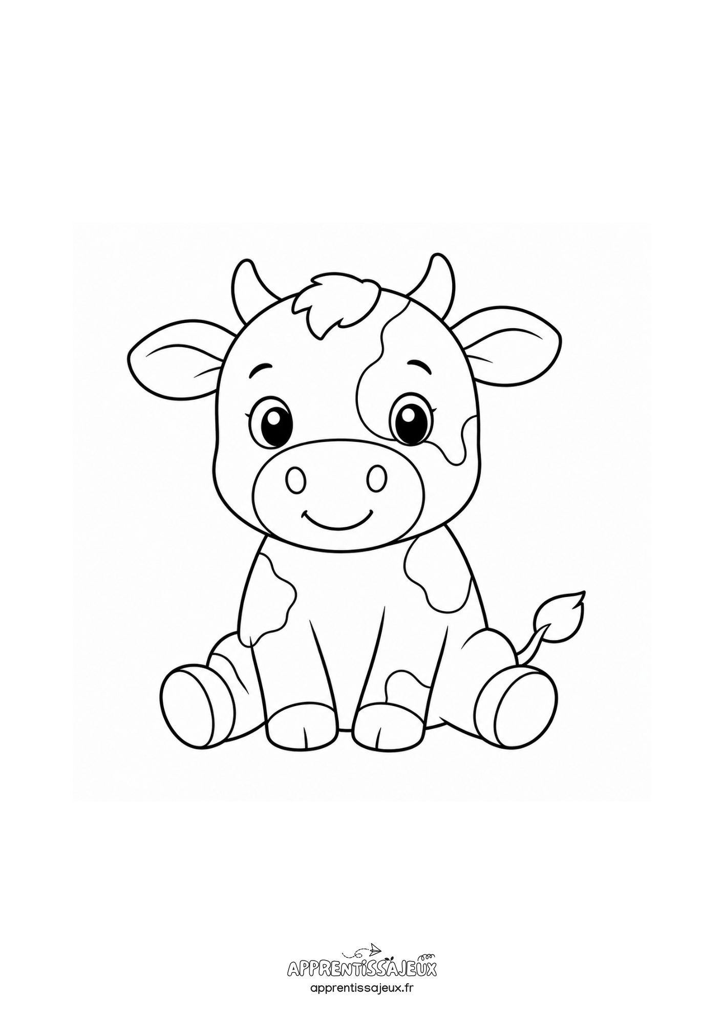 Coloriage à imprimer : Coloriage vache