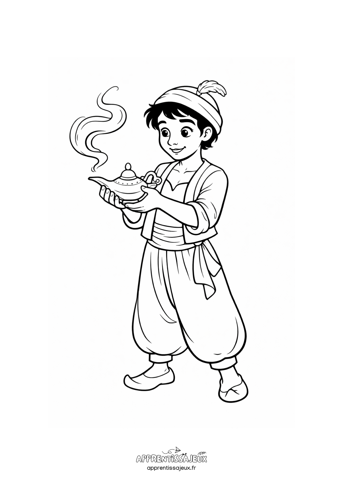 Coloriage à imprimer : Coloriage Aladin