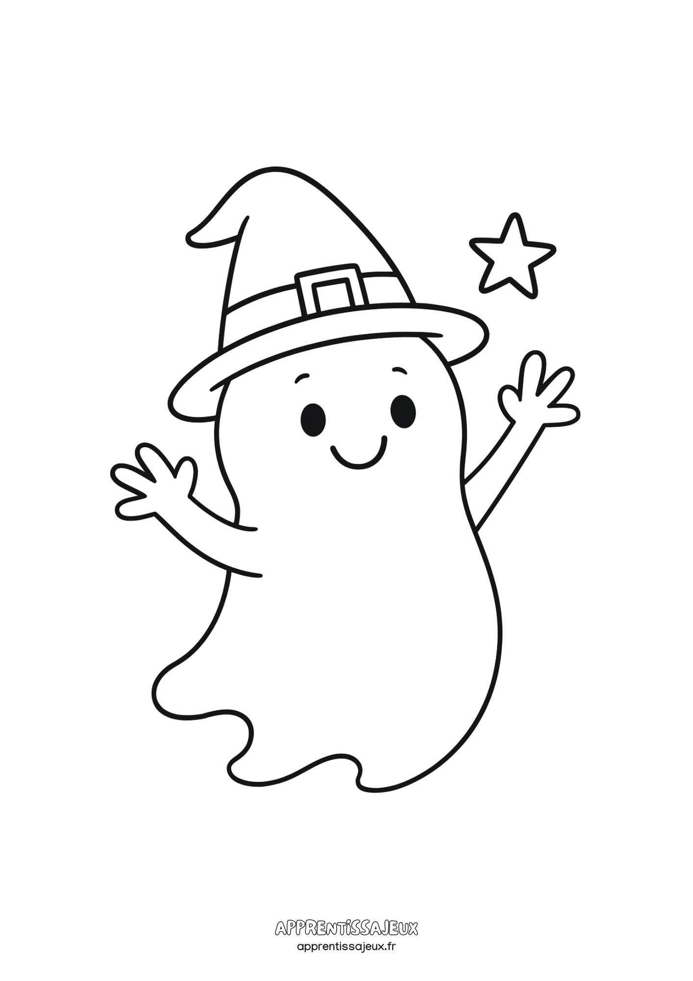 Coloriage à imprimer : Coloriage fantôme