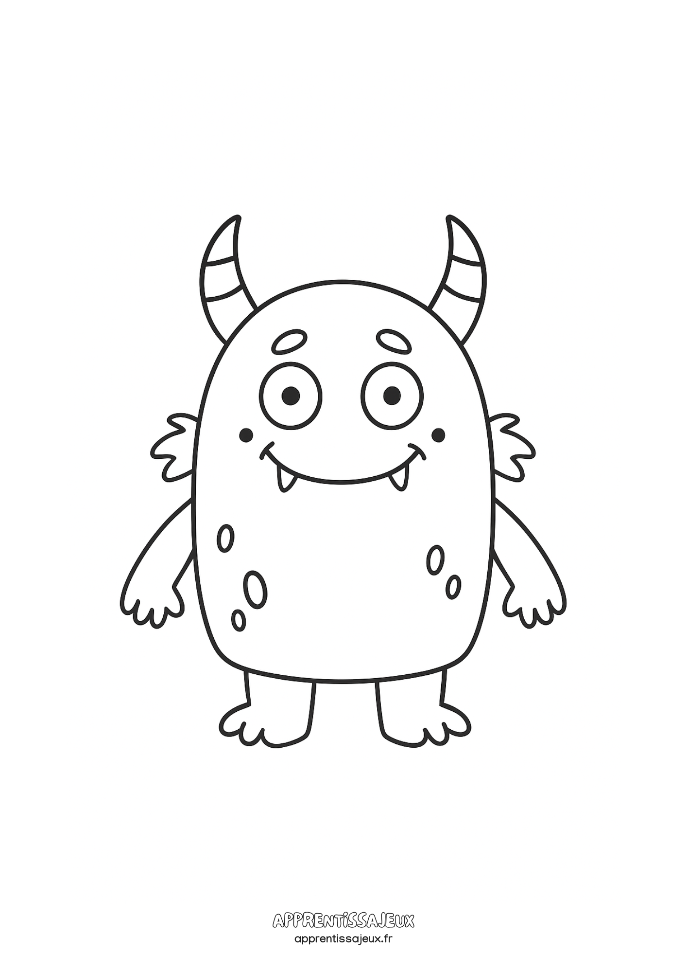 Coloriage à imprimer : Coloriage monstre