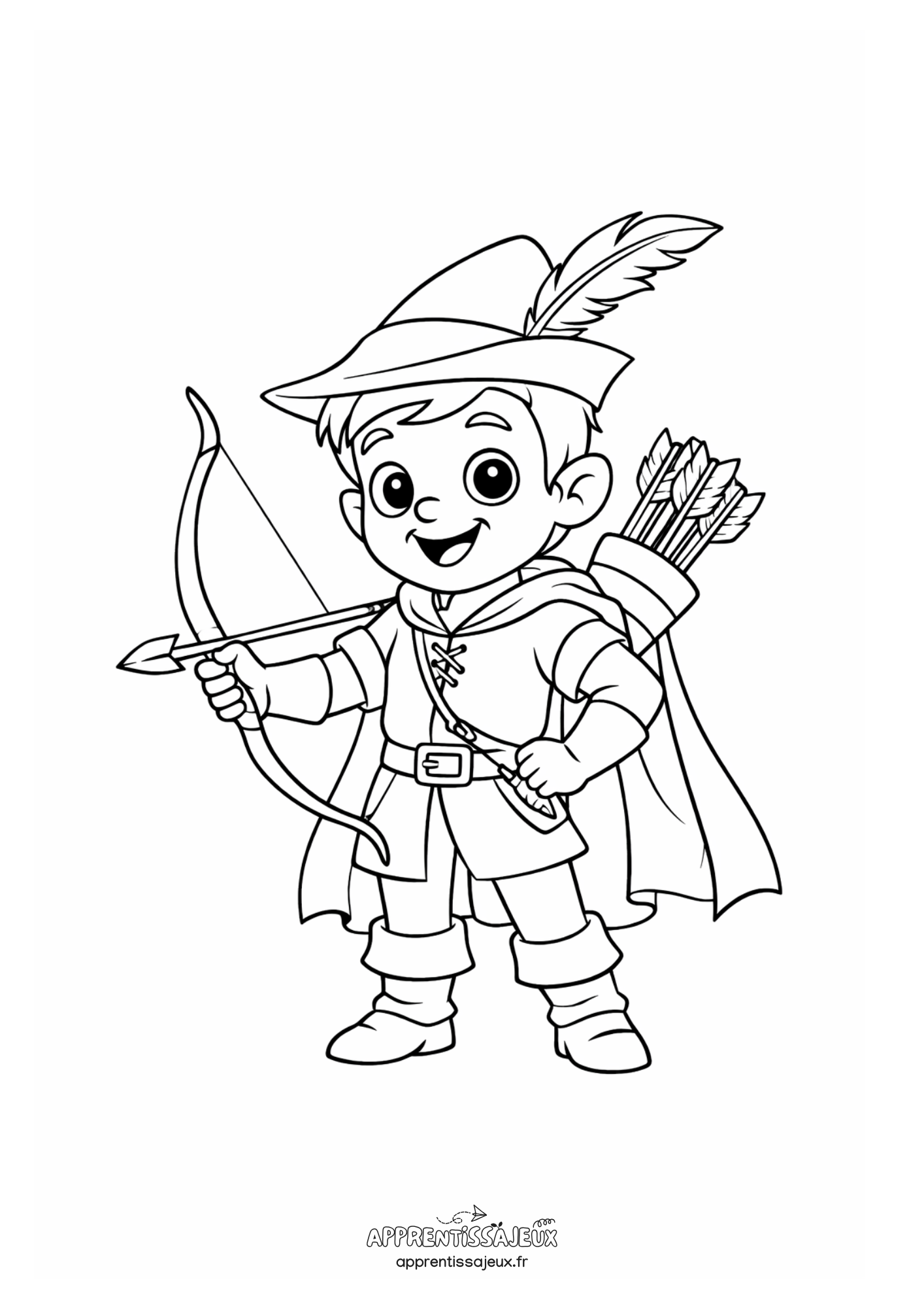 Coloriage à imprimer : Coloriage Robin des Bois