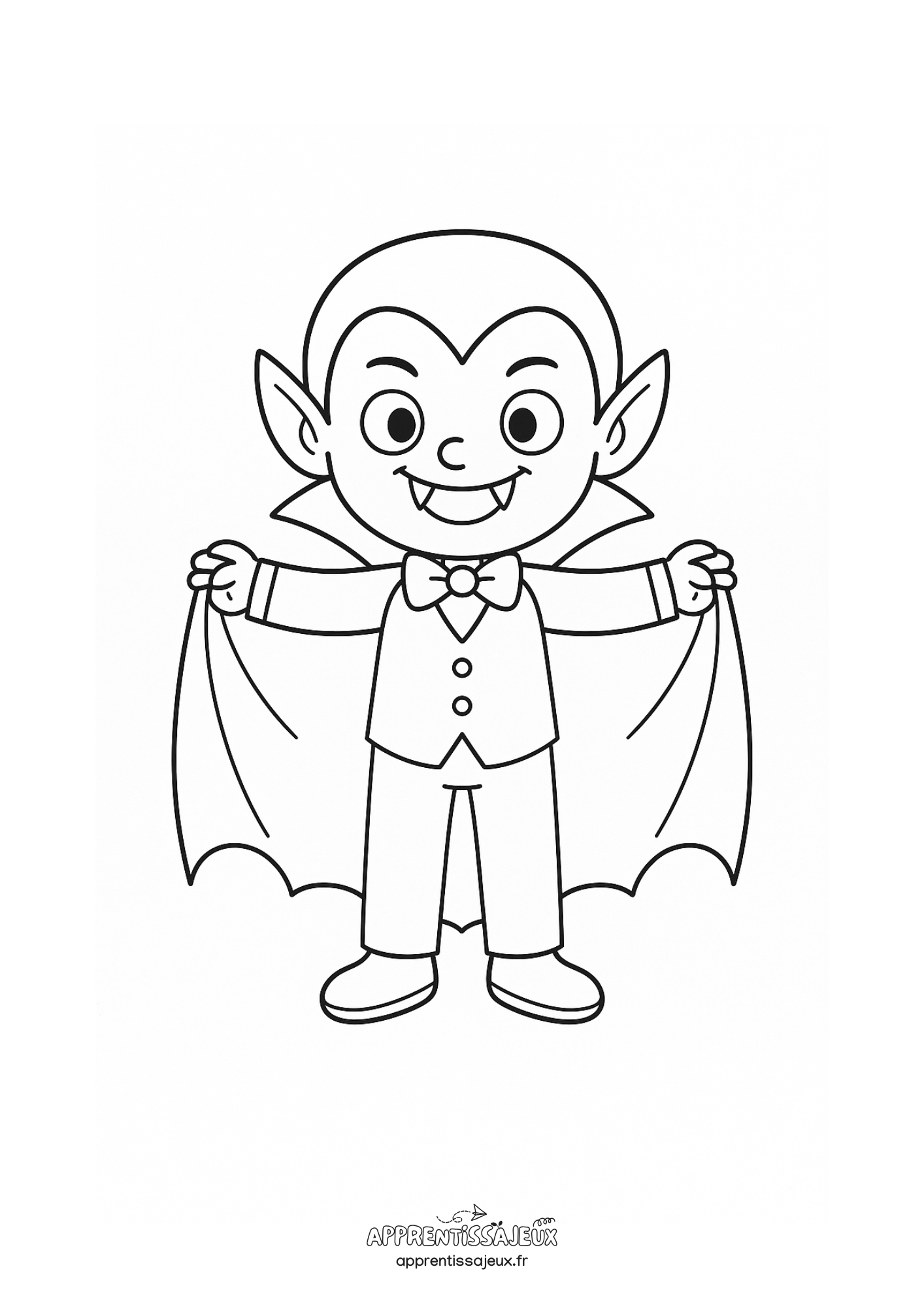 Coloriage à imprimer : Coloriage vampire