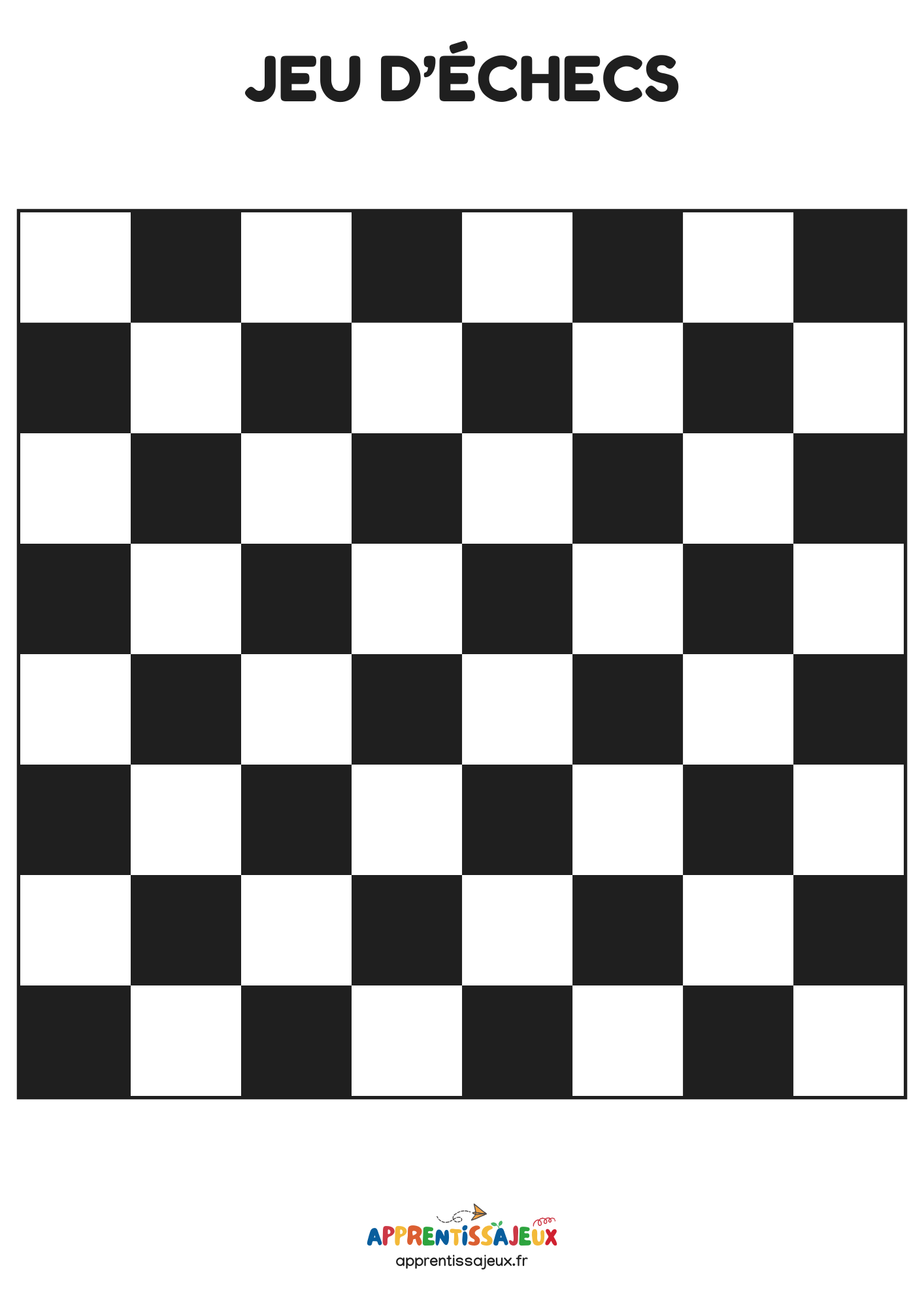 Jeu éducatif : Jeu d'échecs