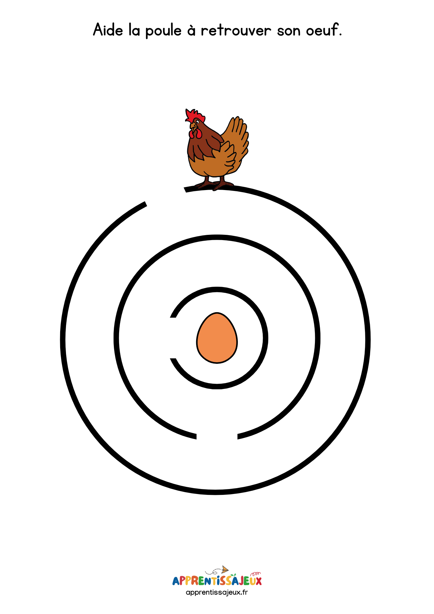 Illustration de Labyrinthe poule