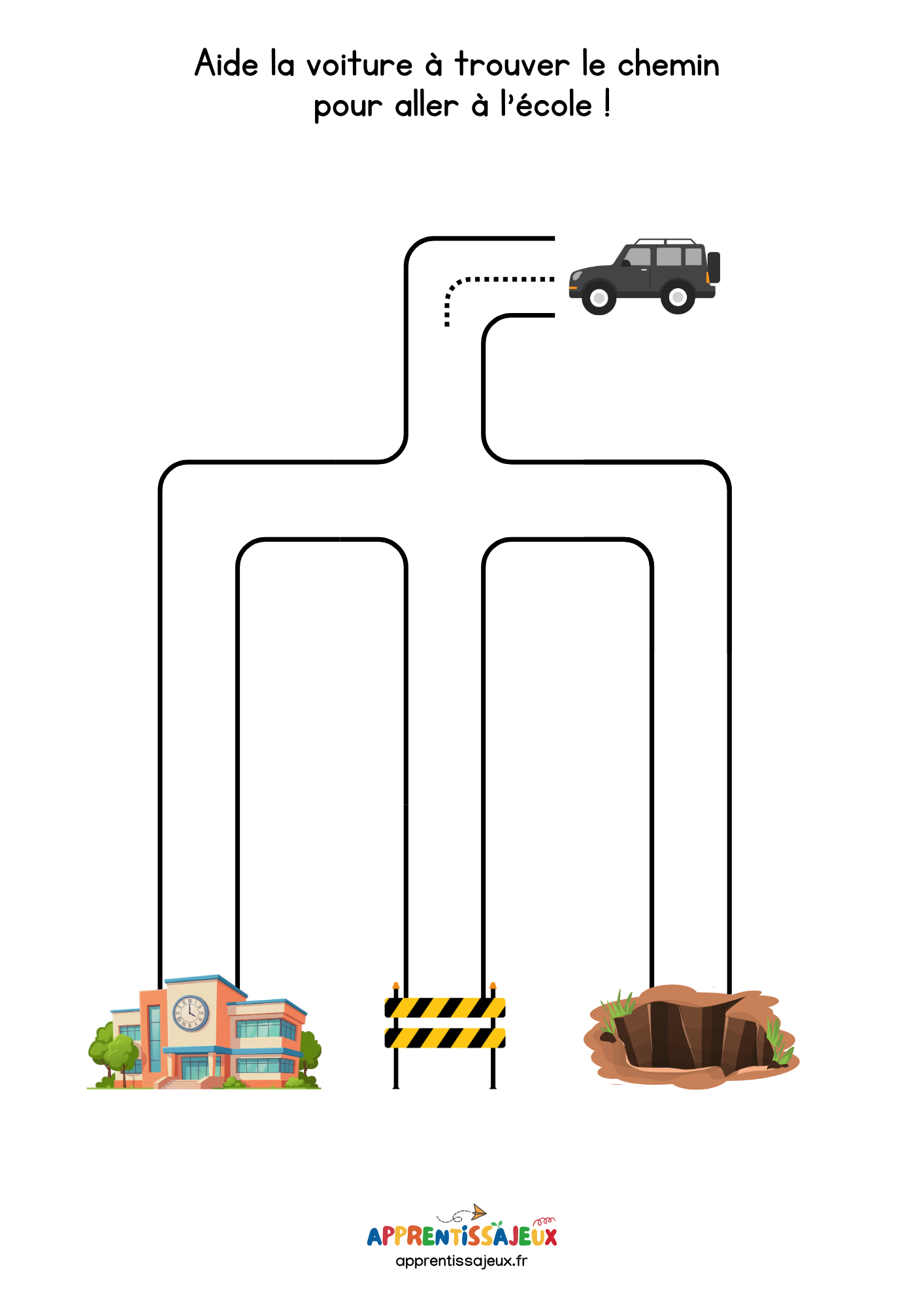 Ressource Petite section : Labyrinthe voiture