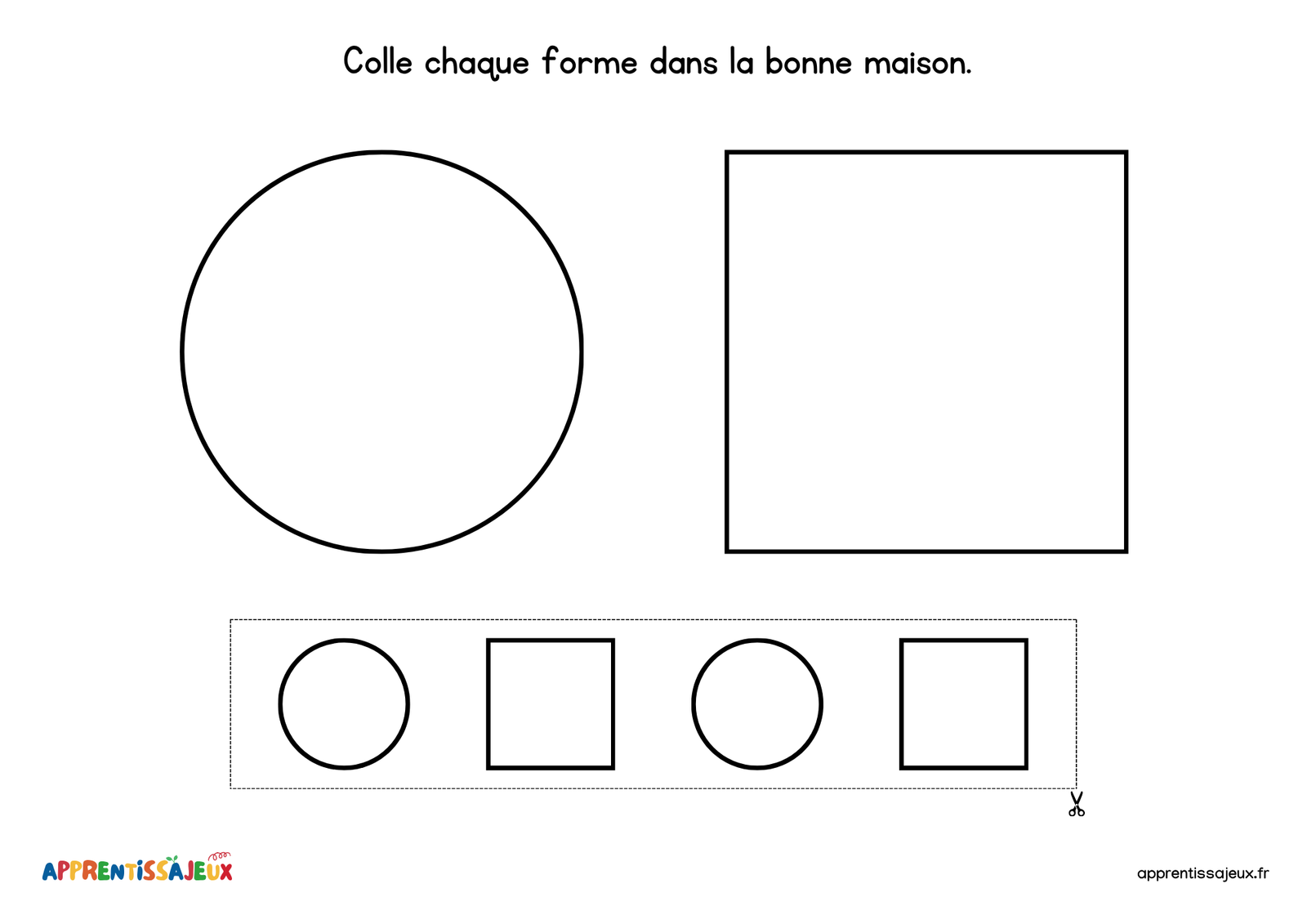 Ressource Petite section : Maison des formes