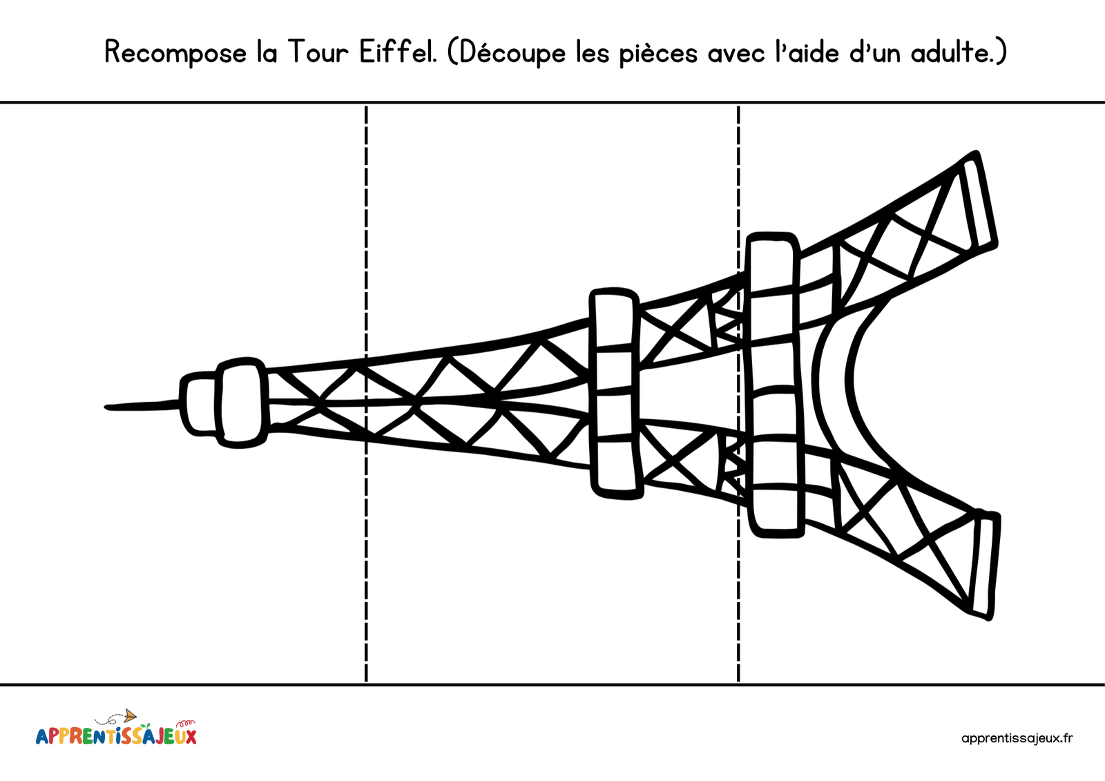 Illustration de Puzzle Tour Eiffel